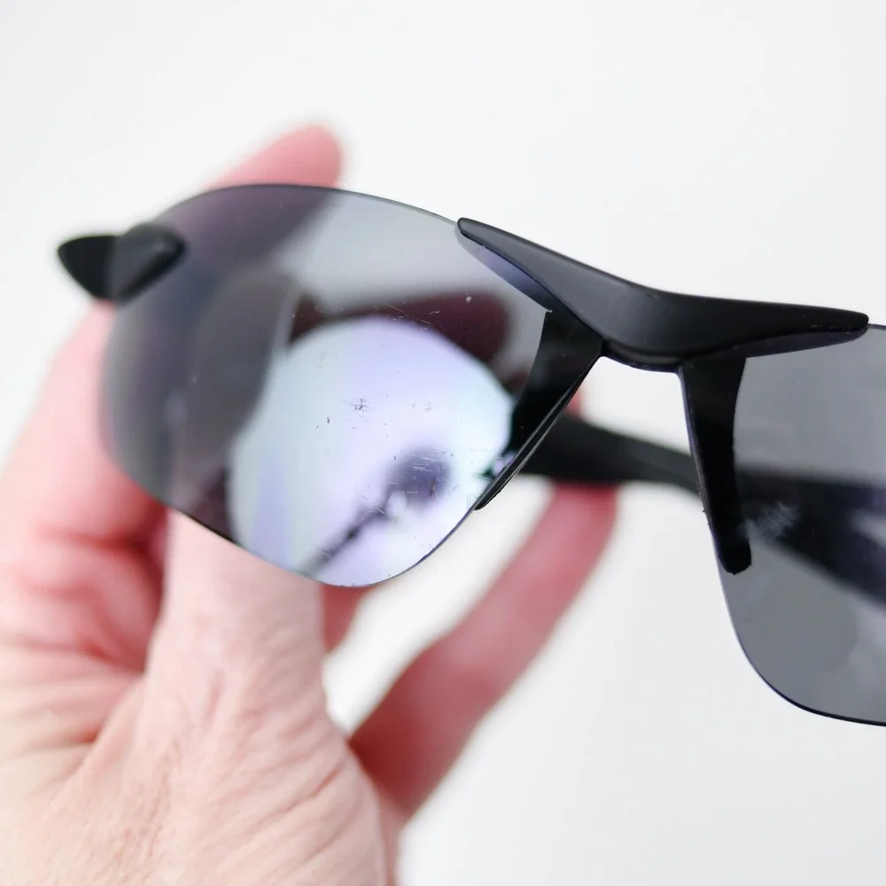 Tifosi Sport Wrap Sunglasses 7470 Matte Black Frames‎ Replacement RX Ready Flaws